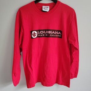 Cadre Athletic Louisiana Ragin' Cajuns Red Size Medium Short Sleeve Shirt